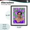 Stupell Industries Floral Reverie Frida Framed Print Under Glass, design by Lynnda Rakos